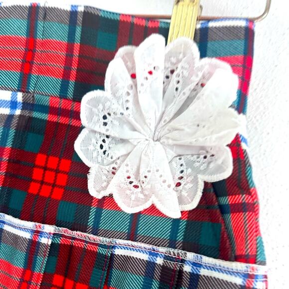 Vintage Lee mini plaid skirt SzS well made perfect condition Halloween skirt - Picture 2 of 15